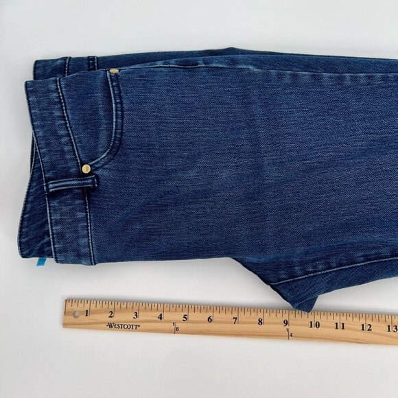 J.McLaughlin Womens Mid Rise Skinny Leg Jeans Size 8 Blue Denim Ankle Stretch - Picture 9 of 12
